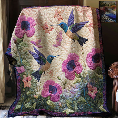 Blooming Hummingbird WJ1401003CL Quilt