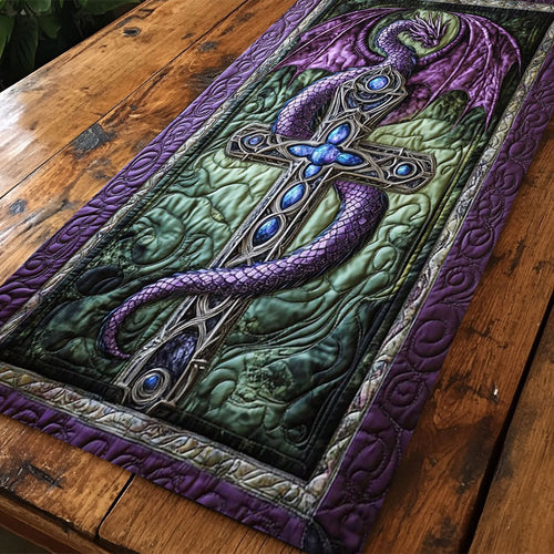 Ancient Sword Dragon WY2204004CL Quilted Table Runner
