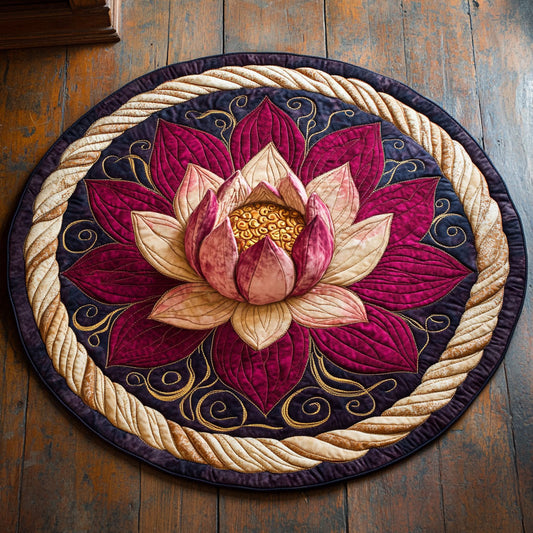 Sacred Petals CP2807029CL Quilted Round Mat
