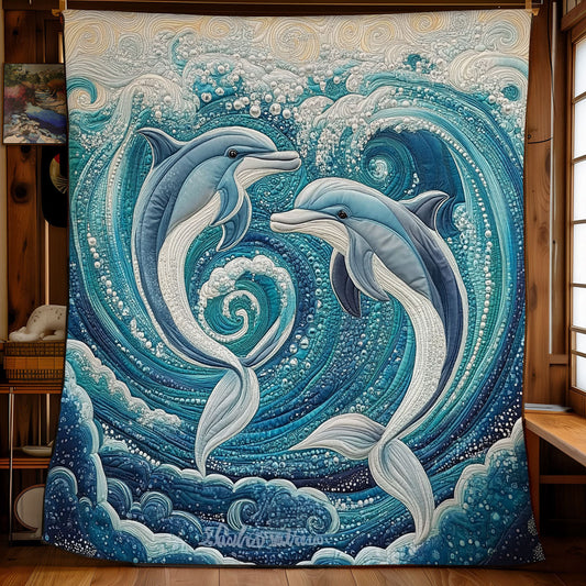 Dancing Waves Of Love WX0407013CL Quilt