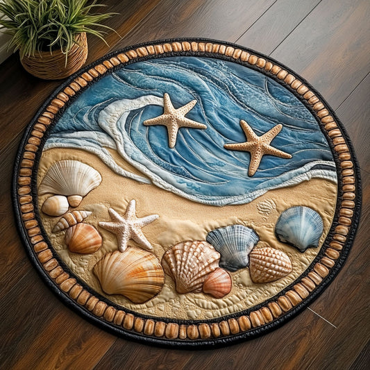 Ocean Shell CM1705030CL Quilted Round Mat
