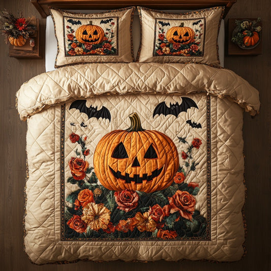 Halloween Boo Pumpkin XR1509005CL Duvet Cover Set