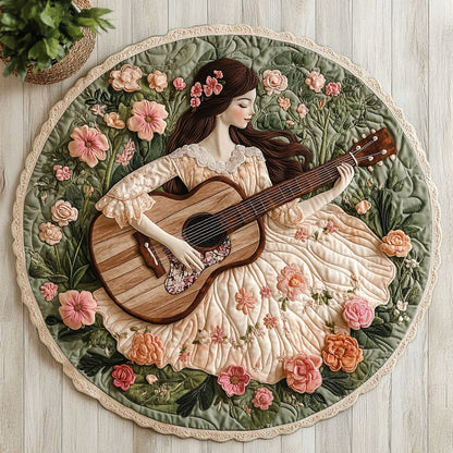 Garden Melody CW2805536CL Quilted Round Mat