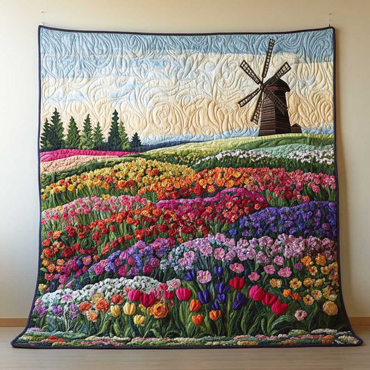 Multi-Colored Flower Garden CQ2005019CL Quilt