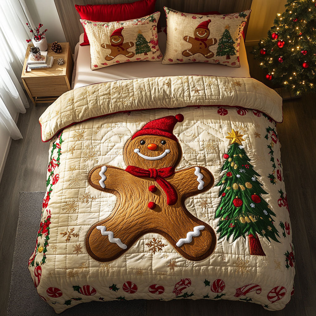 Holiday Spirit Gingerbread WN0411047CL Duvet Cover Set