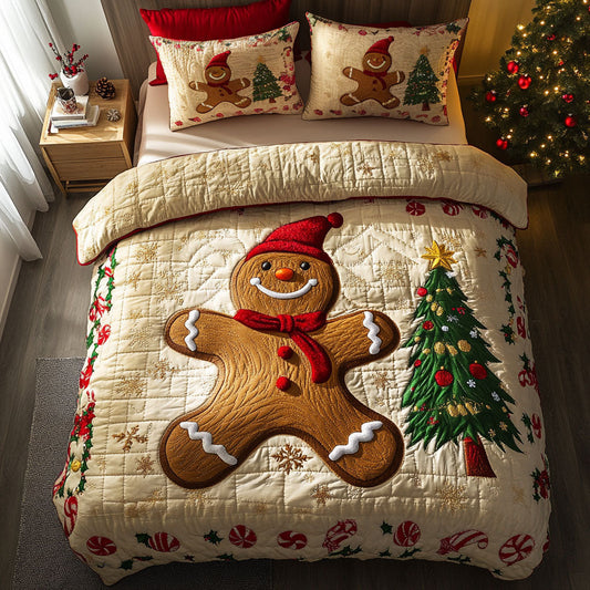 Holiday Spirit Gingerbread WN0411047CL Duvet Cover Set