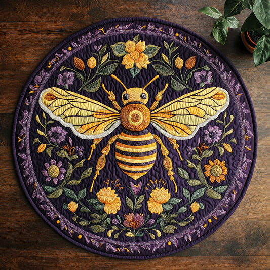 Golden Threads CM1505010CL Quilted Round Mat