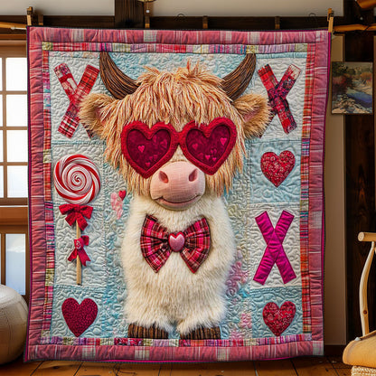 Lollipop Highland Cow WN2612012CL Quilt