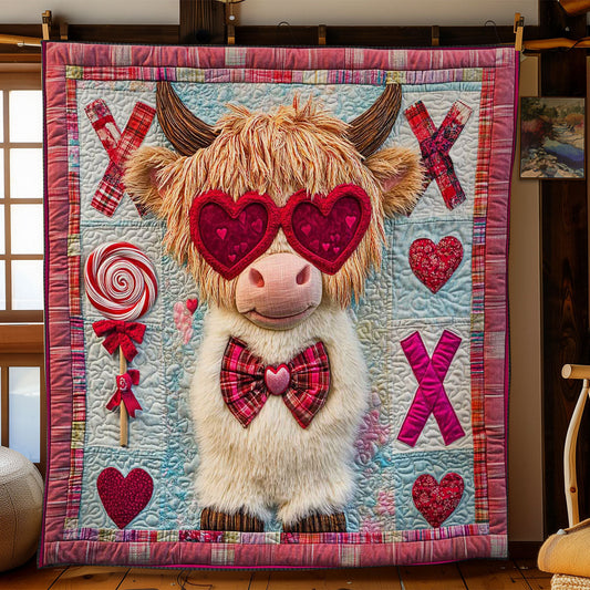 Lollipop Highland Cow WN2612012CL Quilt