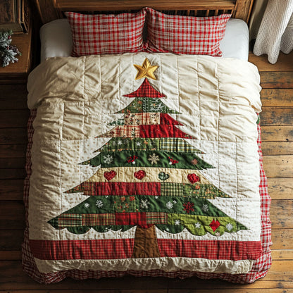 Cozy Patch Christmas Tree WN1211035CL Duvet Cover Set