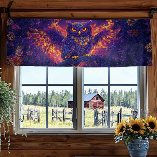 Owl’s Glow WN2204047CL Quilted Valance