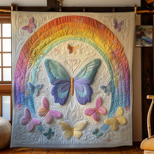 Rainbow Butterfly Garden WN1401030CL Quilt