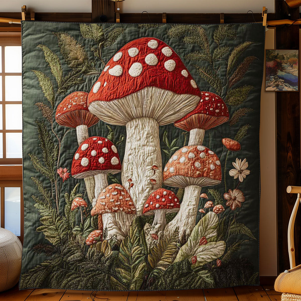Forest Mushroom WN2403036CL Quilt