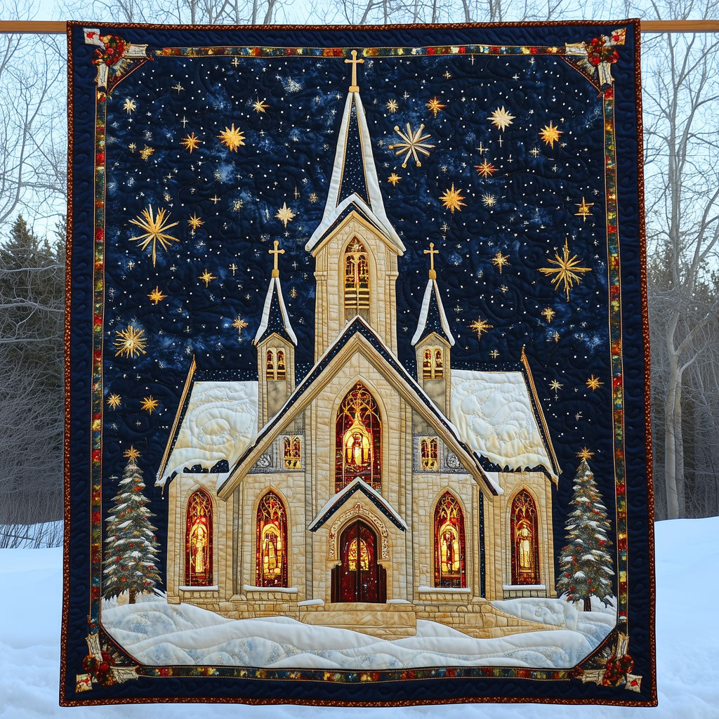 Cathedral Christmas LT1509001CL Quilt