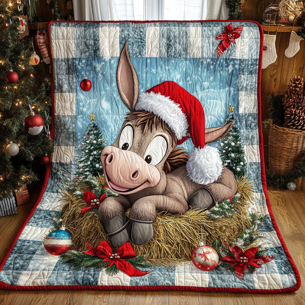 Donkey Holiday Charm WN1111033CL Quilt