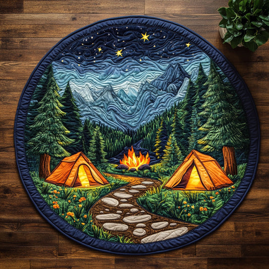 Under the Stars CM2304017CL Quilted Round Mat