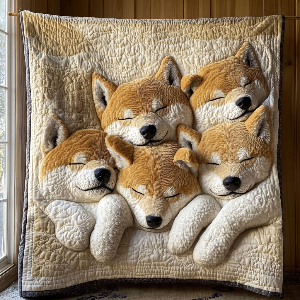 Sleep Shiba CP1706008CL Quilt