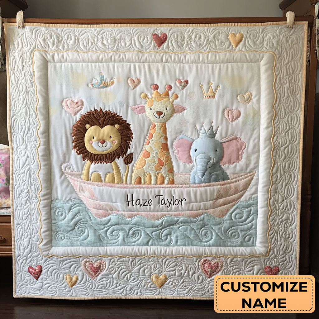 Gentle Waters WN2507021CL Personalized Baby Quilt