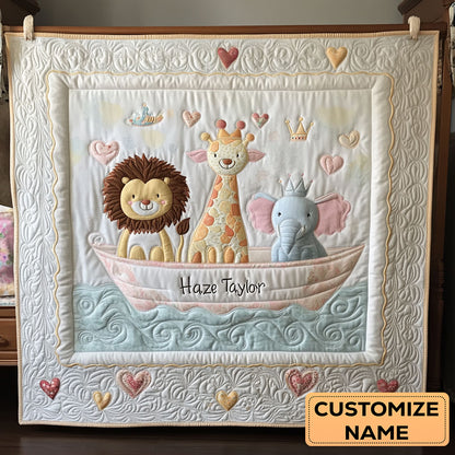 Gentle Waters WN2507021CL Personalized Baby Quilt