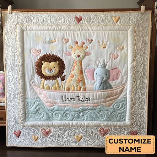 Gentle Waters WN2507021CL Personalized Baby Quilt