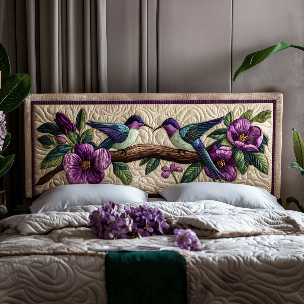 Hummingbird Harmony KL2212006CL Quilted Headboard Slipcover
