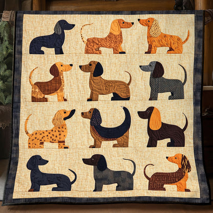 Lovely Dachshund WP1905028CL Quilt