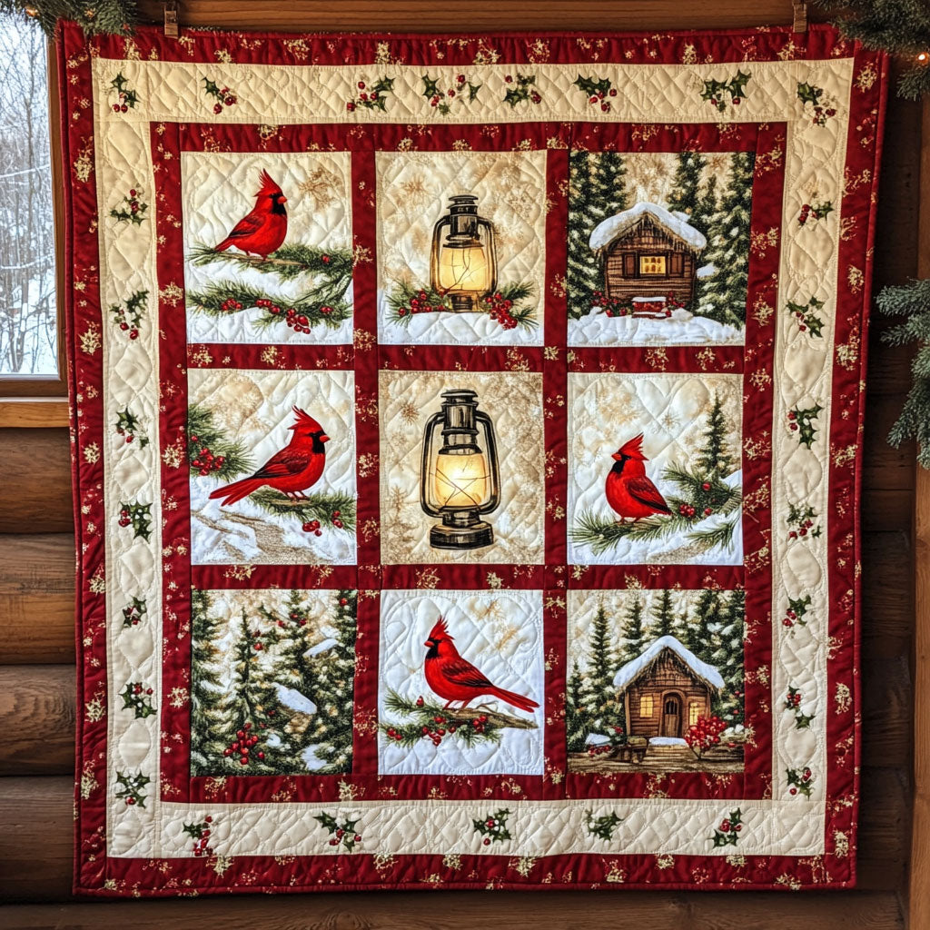 Candle Song Cardinal WN0711014CL Quilt