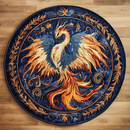 Mystic Phoenix WN2904037CL Quilted Round Mat
