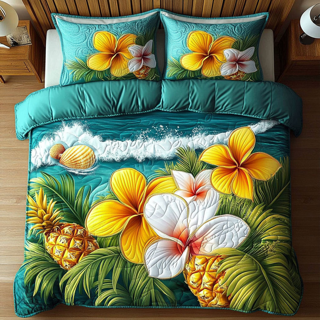 Plumeria Paradise Coast WY2406007CL Duvet Cover Set