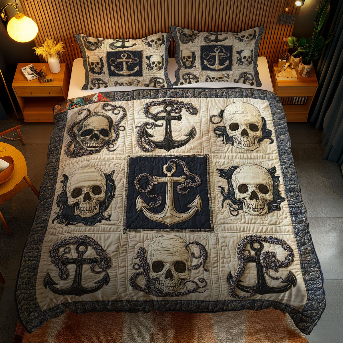Anchor And Skull WN2311041CL Duvet Cover Set