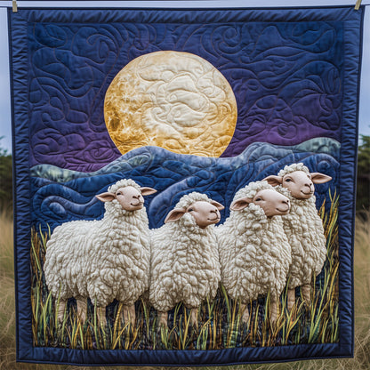 Sheep Under Moonlit Mountain LT1609018CL Quilt