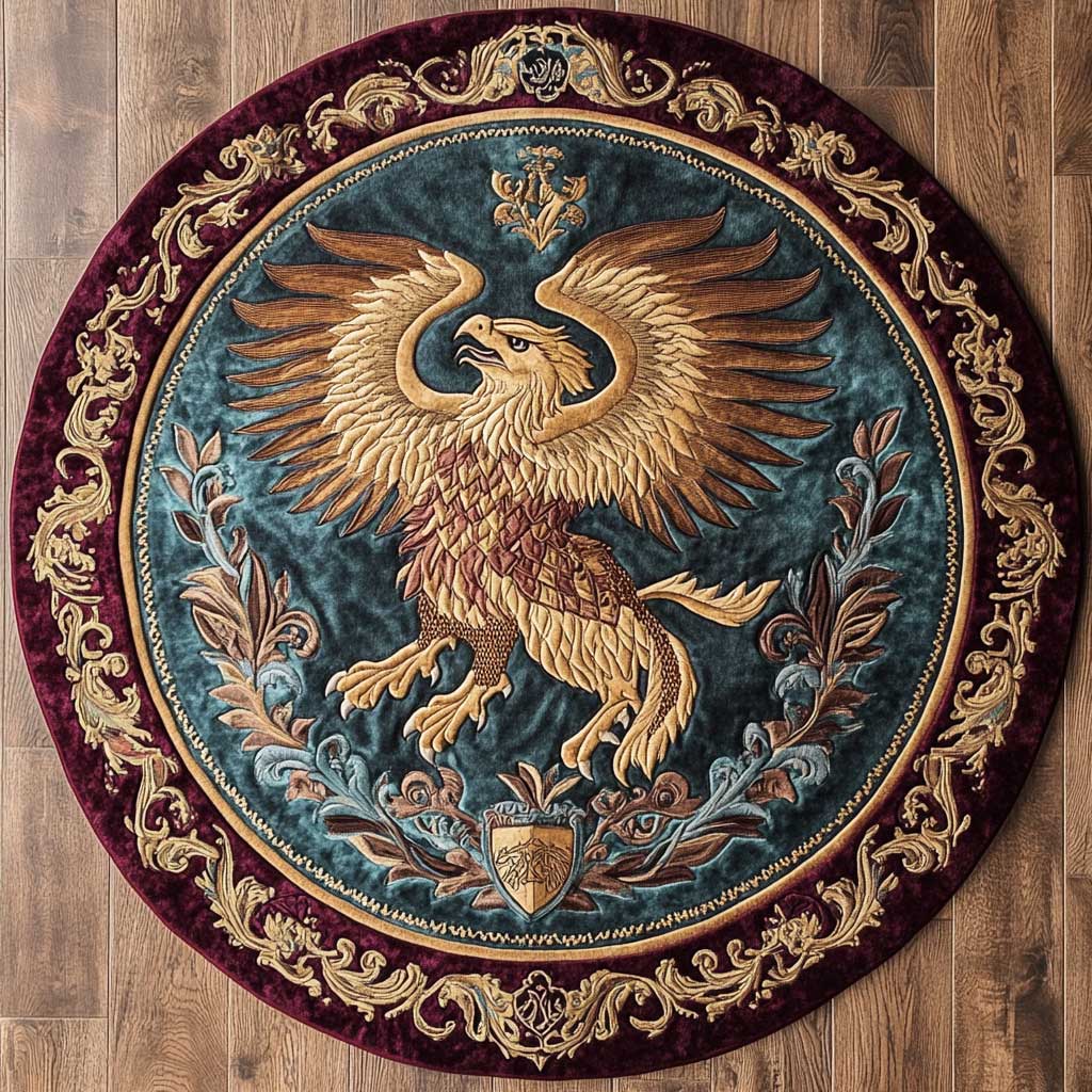 Royal Griffin WN2404022CL Quilted Round Mat