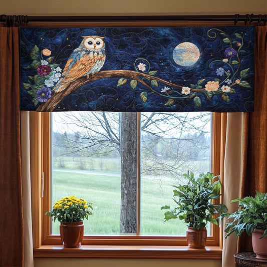Owl Night WX2205046CL Quilted Valance