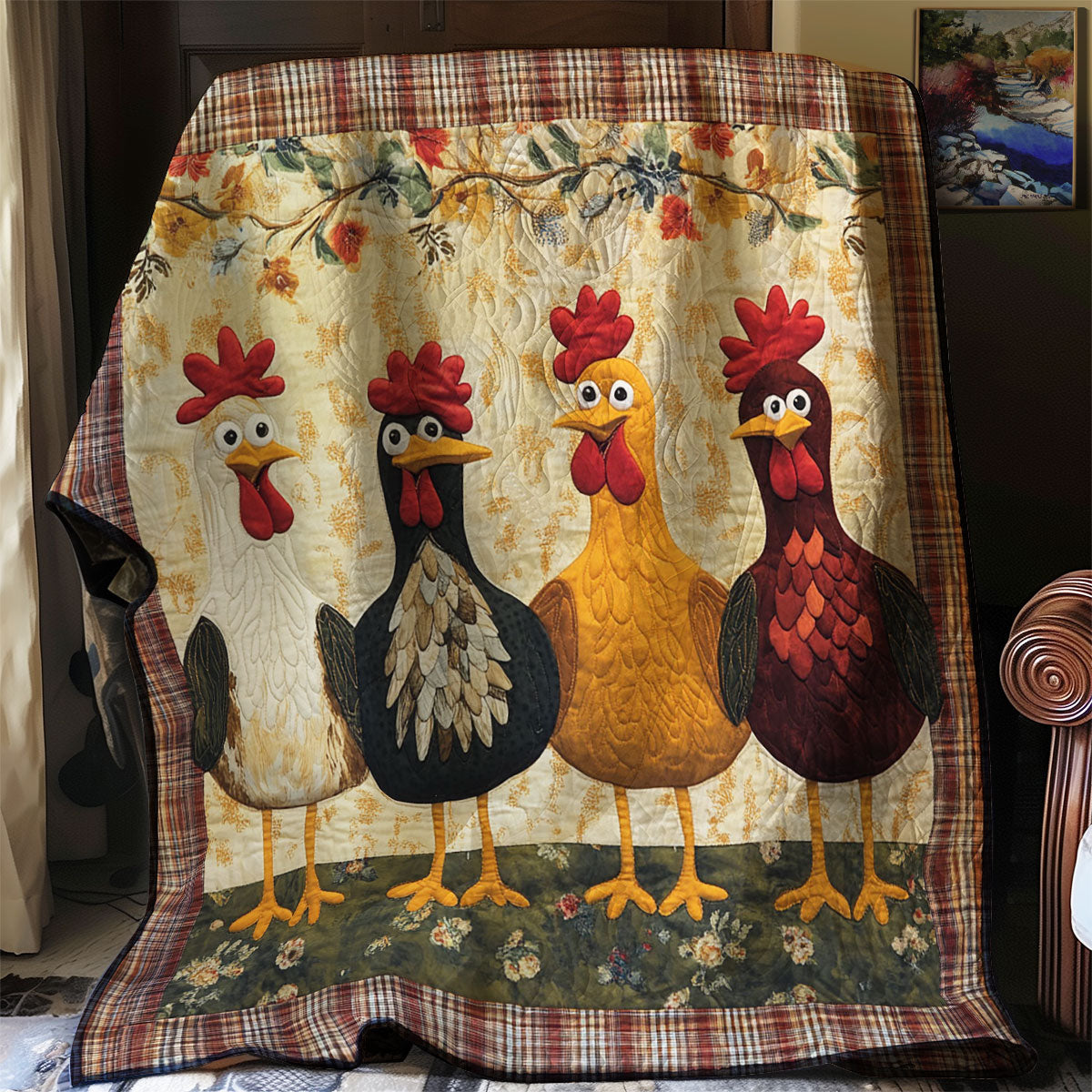 Funny Chicken WJ1803014CL Quilt