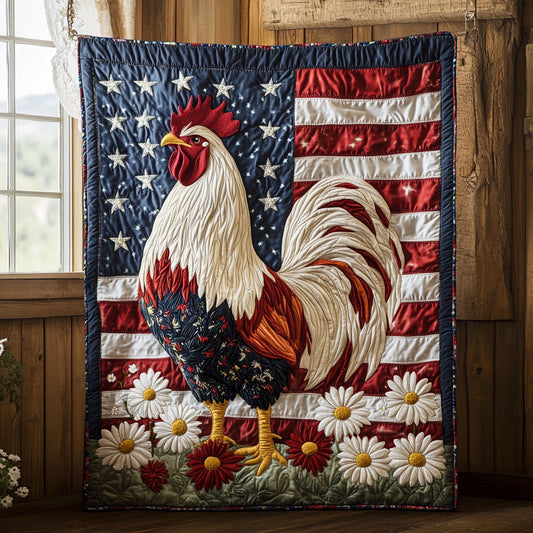 Patriotic Chicken CW0805005CL Quilt
