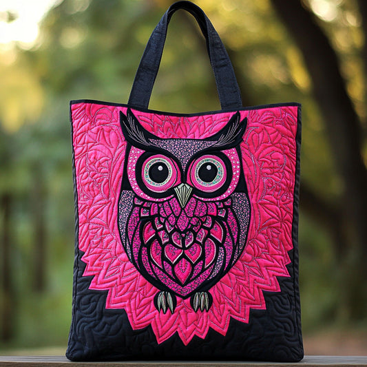 Haunted Owl WN2709039CL Quilted Tote Bag