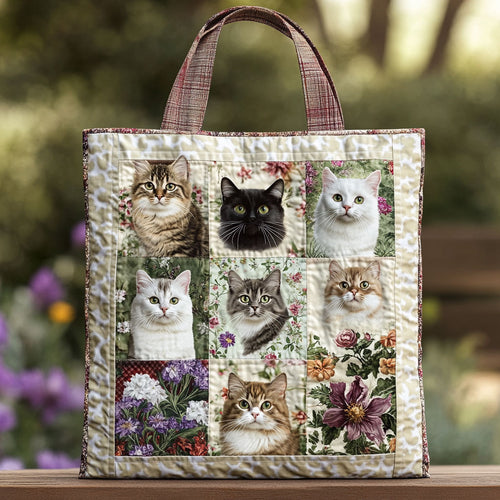 Garden Soul Cat WN0611049CL Quilted Tote Bag