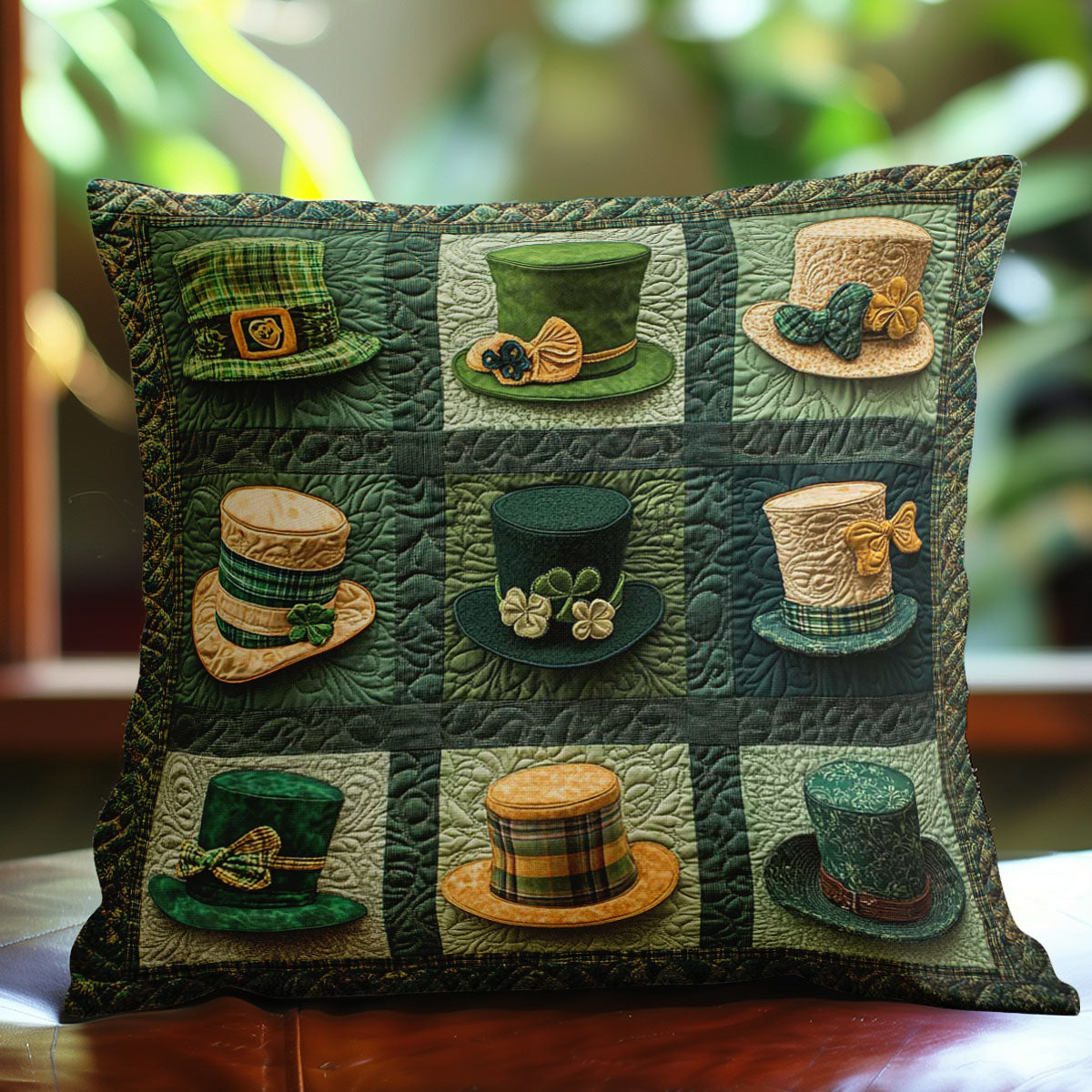 Irish Hat Patchwork WN2712051CL Quilt Pillow Case