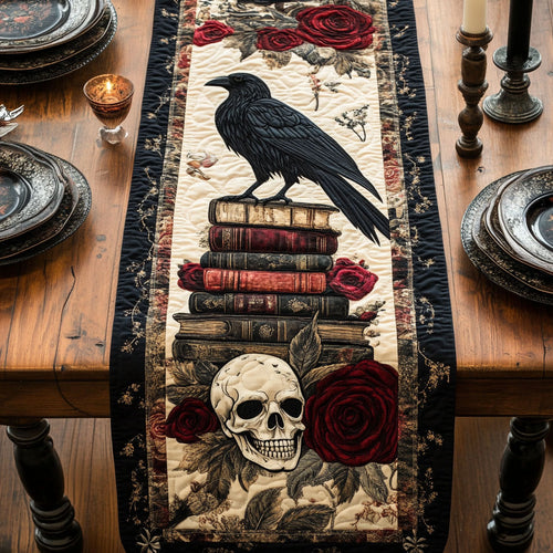 Raven Book CW0901102CL Quilted Table Runner