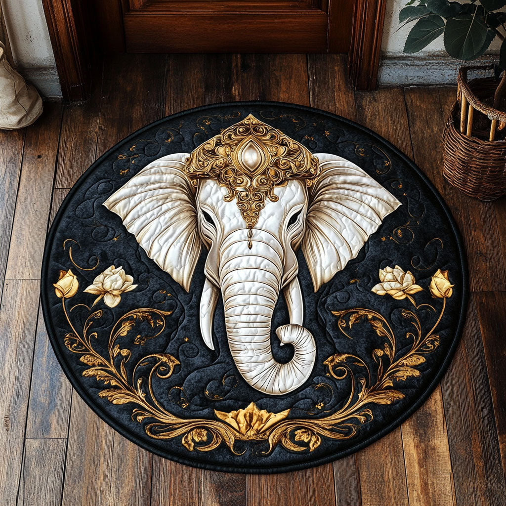 Royal Elephant WX2605051CL Quilted Round Mat
