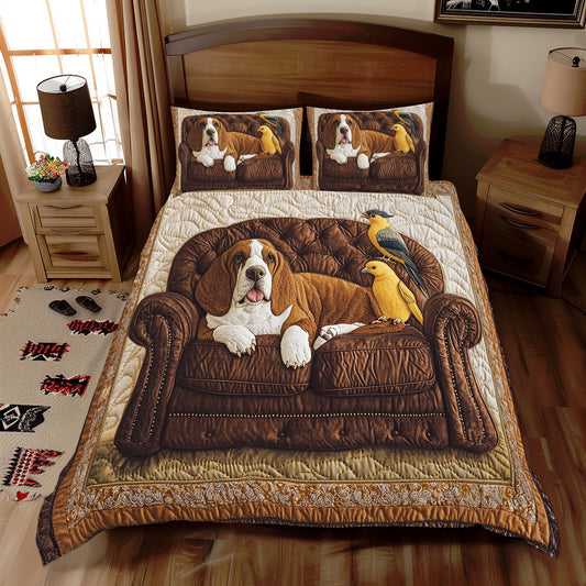 Relaxed Basset Hound WX2512107CL Duvet Cover Set