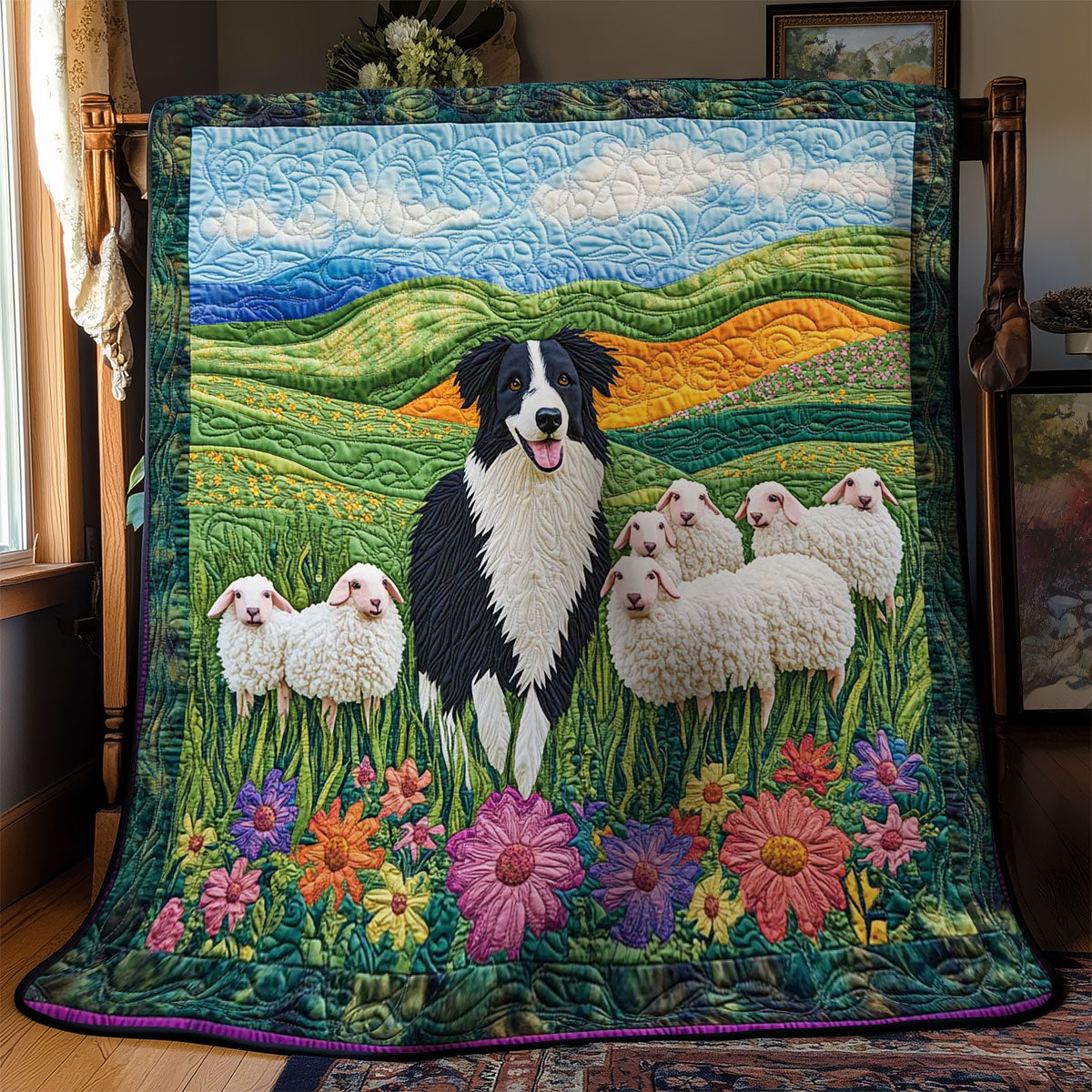 Shepherd's Collie WN0601088CL Quilt