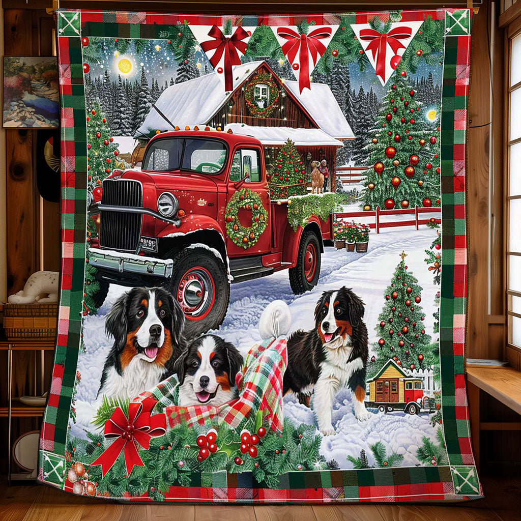 Festive Bernese Ride WN2709024CL Quilt