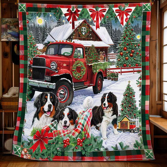 Festive Bernese Ride WN2709024CL Quilt