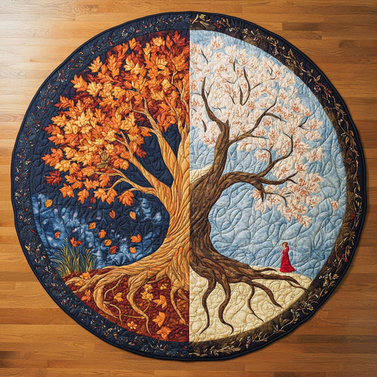 Nature Embrace WY1208051CL Quilted Round Mat