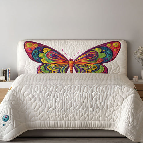 Fantasy Butterfly WN1912012CL Quilted Headboard Slipcover