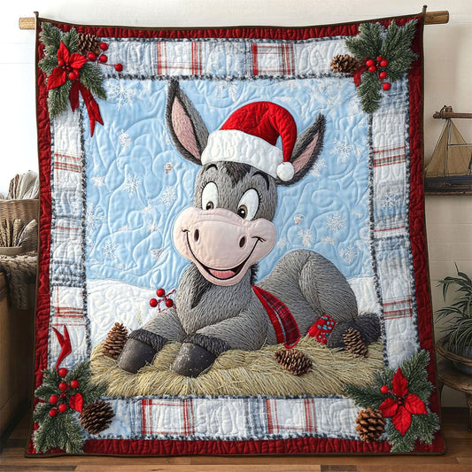 Donkey Christmas Heart WN1111019CL Quilt