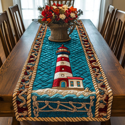 Vibrant Lighthouse WY2904103CL Quilted Table Runner