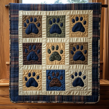 Patchwork Dog Paws XR1809034CL Quilt
