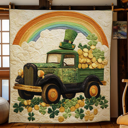 Festive Green Truck WN2712021CL Quilt